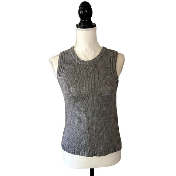 Madewell | Knitted Crewneck Sleeveless | Color: Gray | Size:  XS - Picture 1 of 8